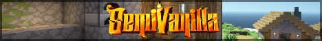 SemiVanilla Minecraft server banner image