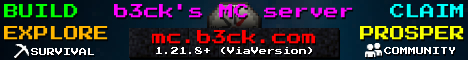b3cks MC Server Vanilla Plus