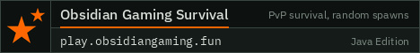 Obsidian Gaming Survival