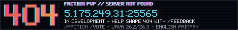 404 Server Not Found