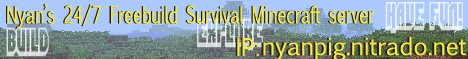 NyanPig 24/7 Freebuild Survival